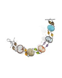 Mia & Beverly | Multicolor Cameo Bracelet | Lyst