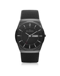 Skagen - Melbye Black Stainless Steel Mesh And Titanium Case Multifunction Men's Watch for Men - Lyst