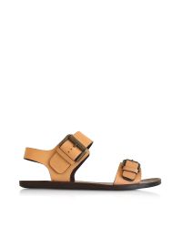 See By Chloé - Metallic Albicocca Leather Sandal - Lyst