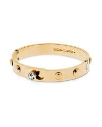 Michael Kors | Metallic Astor Metal Bangle W/studs | Lyst