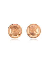 Michael Kors - Multicolor Heritage Mk Logo Stud Earrings - Lyst