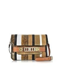 Proenza Schouler - Brown Ps11 Mini Classic Exotic Strip Dune Leather And Suede Shoulder Bag - Lyst