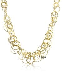 Orlando Orlandini - Scintille - Diamond 18k Yellow Gold Chain Necklace - Lyst