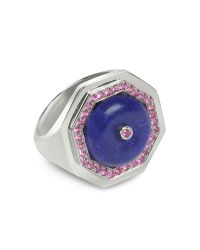 Sho London - Blue Lapis Lazuli Clementina Ring - Lyst