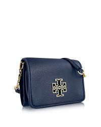 Tory Burch - Multicolor Britten Combo Pebbled Leather Crossbody Bag - Lyst
