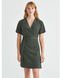 frank and oak wrap dress