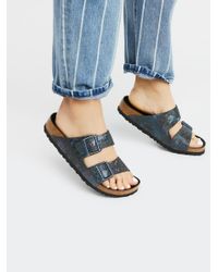 birkenstock arizona black metallic