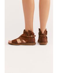 Leather Tulum Boot Sandal in Brown - Lyst