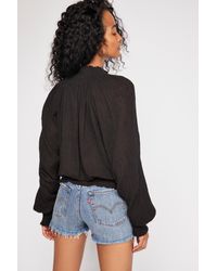 free people one solid smocked top