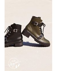 vegan slate lace up boot