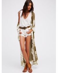 Free People Natural Spellbound Tie Dye Kimono