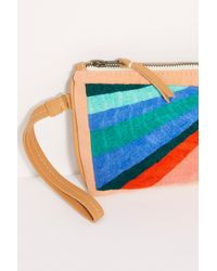 Free People Blue Fp X Mercado Global Ines Wristlet Clutch