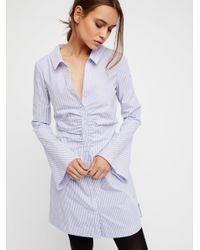 free people white shirt dress