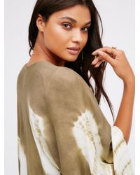 Free People Natural Spellbound Tie Dye Kimono