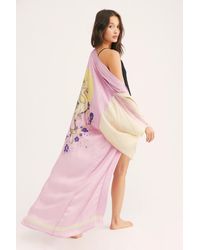 free people rising sun maxi kimono