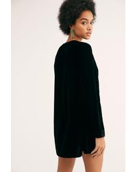 free people always forever velvet mini dress