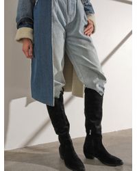 rue slouch western boots