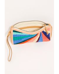 Free People Blue Fp X Mercado Global Ines Wristlet Clutch