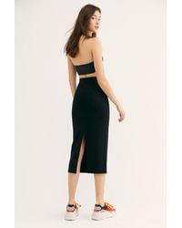free people highlands tube midi skirt