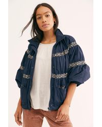 Free People Blue On My Mind Bomber Jacket By We The Free