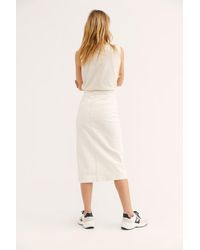 jasmine buttoned midi skirt