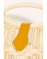 Free People White Penelope Basket Clutch