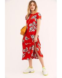 rita tiered midi dress