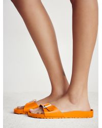 birkenstock madrid eva orange