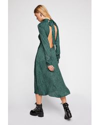 loveless printed midi dress