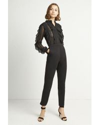 patricia lace jersey jumpsuit