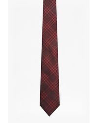 French Connection | Red Harvey Check Tie for Men | Lyst