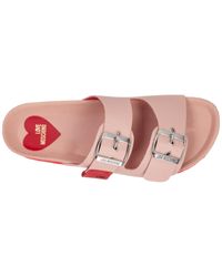 love moschino pink sandals