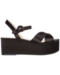 prada platform espadrille sandal