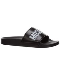 Moschino Men's Slippers Sandals Rubber in Nero (Black) for Men - Lyst