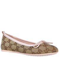 Ballerina scarpe bimba bambina cotone da Uomo di Gucci in Rosa | Lyst