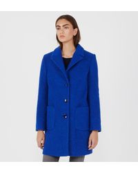 Manteau mi-long Sivar Synthétique Civas en coloris Bleu - Lyst