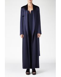 Galvan Blue Signature Silk Coat
