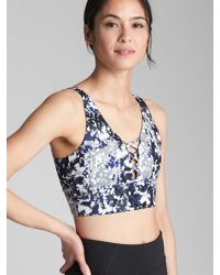 lattice front sports bra