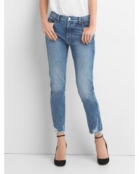 high rise slim straight jeans gap
