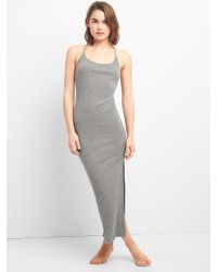 ribbed tank maxi dress