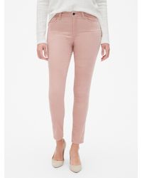 gap velvet skinny jeans
