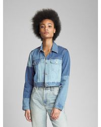 gap cropped denim jacket