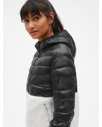 gapfit lightweight hooded puffer jacket