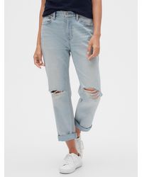 gap distressed boyfriend jeans