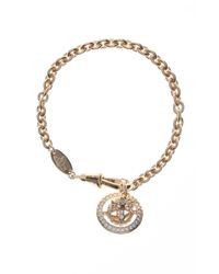 Vivienne Westwood - Metallic Isabella Orb Bracelet Yellow Gold/white - Lyst