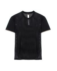 Versace - Net Mesh T-shirt Black for Men - Lyst