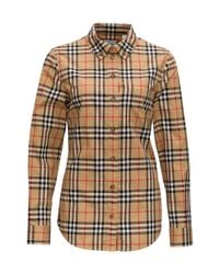 burberry plaid blouse