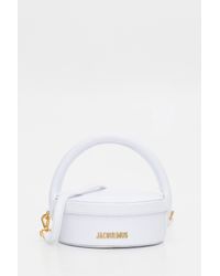 Jacquemus La Boite A Gateaux Round Leather Bag In White Lyst