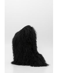 ysl fur boots