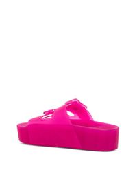 Balenciaga Mallorca Pink Rubber Sandals With Platform | Lyst
